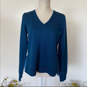 Elie Tahari Deangelo Wool Silk Sweater Size M